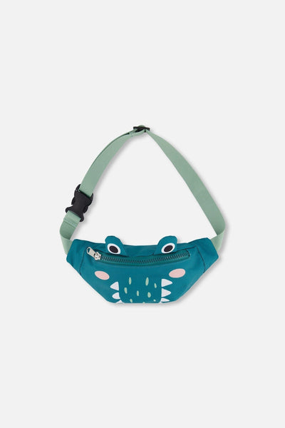 Crocodile Fanny Pack Turquoise