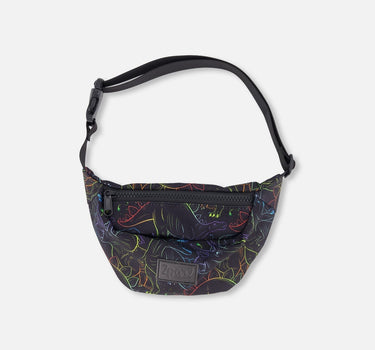 Fanny Pack Black Dinosaur Print
