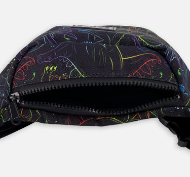 Fanny Pack Black Dinosaur Print