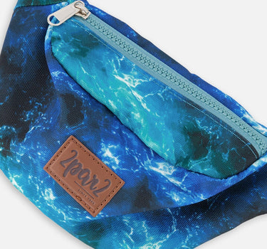 Fanny Pack Blue Wave Print