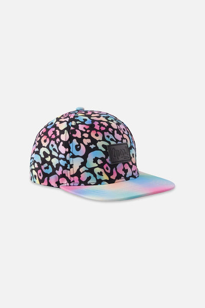 Casquette imprimé animal noir