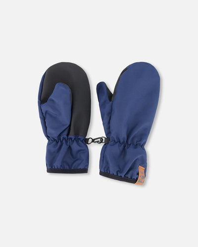 Mitaines mi-saison en polyester recyclé bleu marine