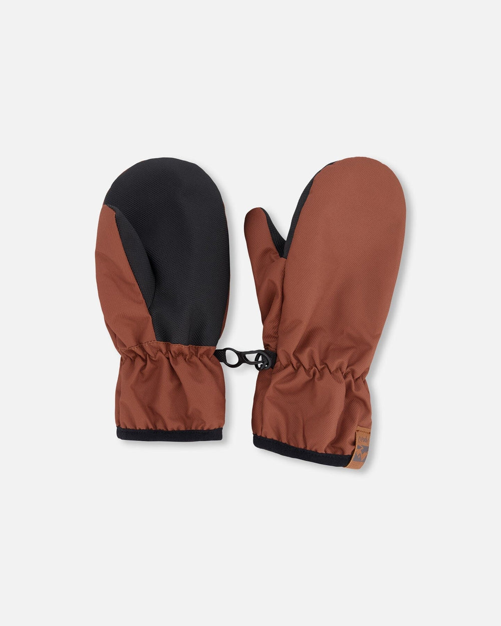 Mitaines mi-saison en polyester recyclé marron