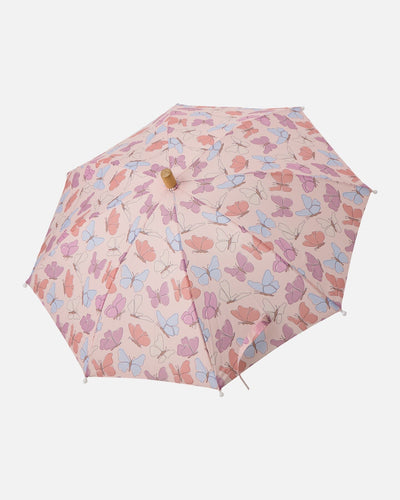 Parapluie Rose Imprimé Papillon