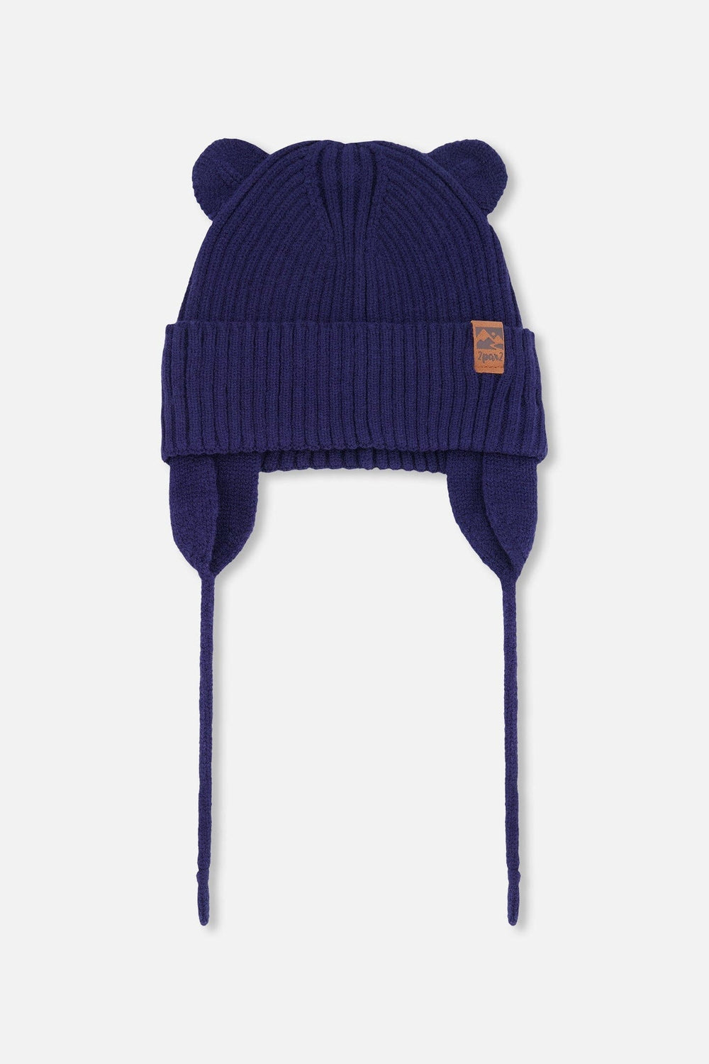 Bonnet bébé tricoté bleu marine