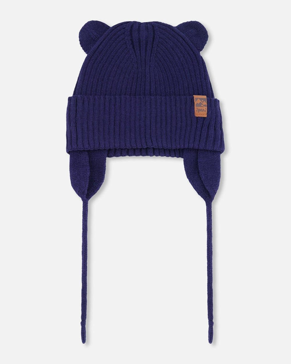 Bonnet bébé tricoté bleu marine