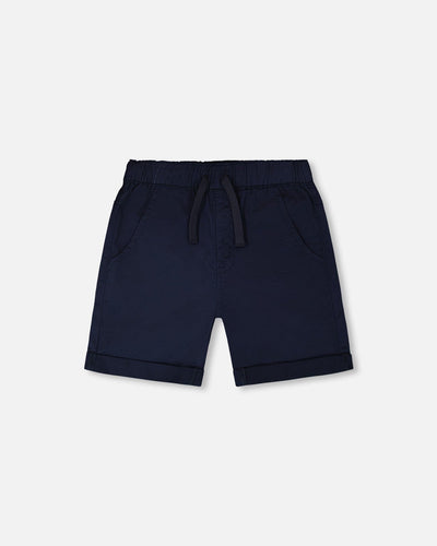 Stretch Twill Shorts Dark Blue