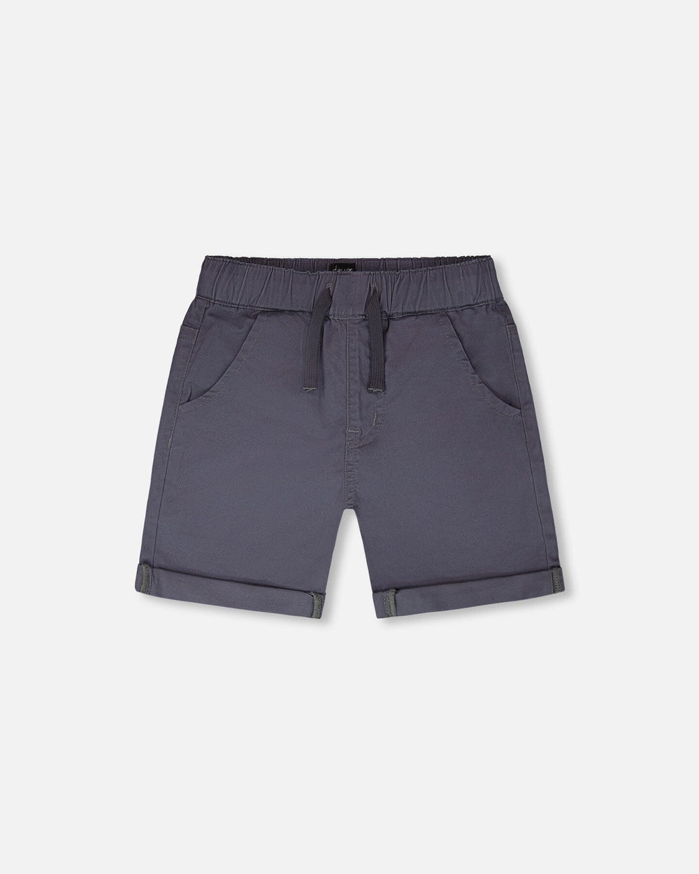 Shorts en sergé extensible gris