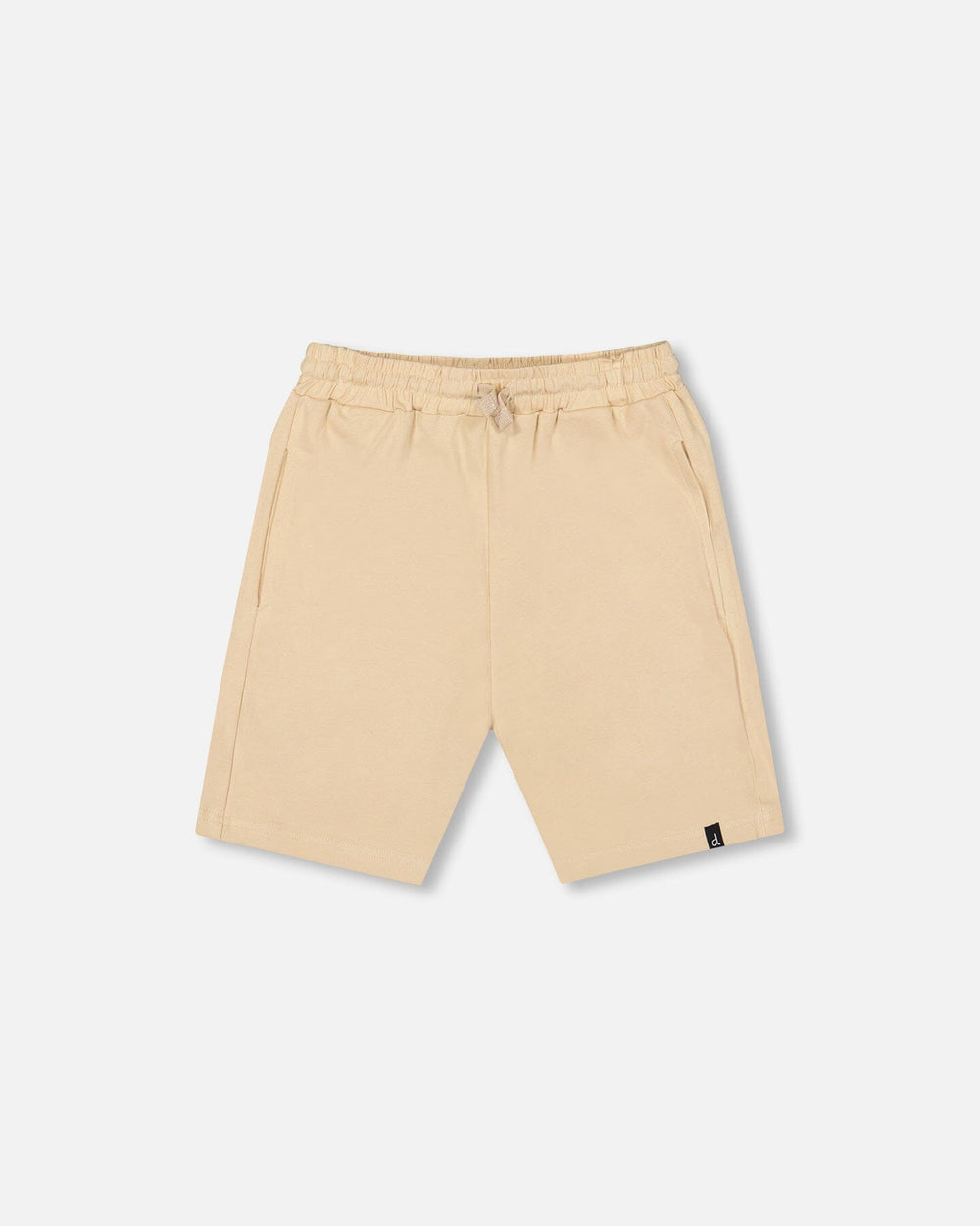 Short en jersey de coton biologique - Beige