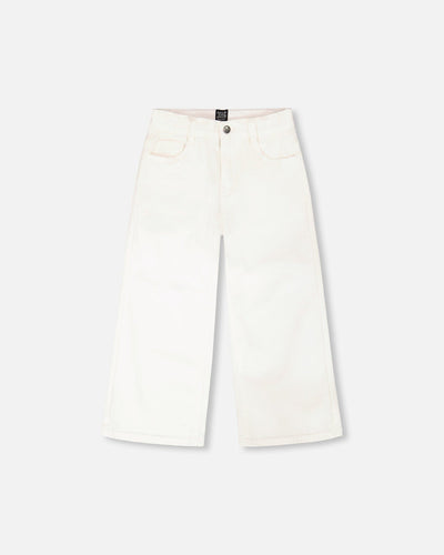 Jean coupe large blanc