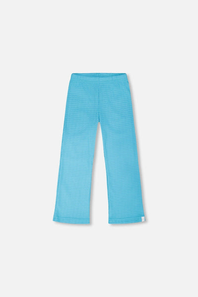 Legging en jersey froissé bleu