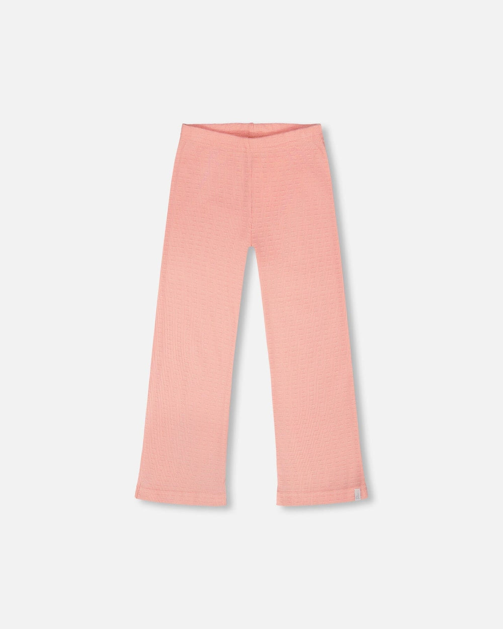 Legging en jersey froissé rose pêche