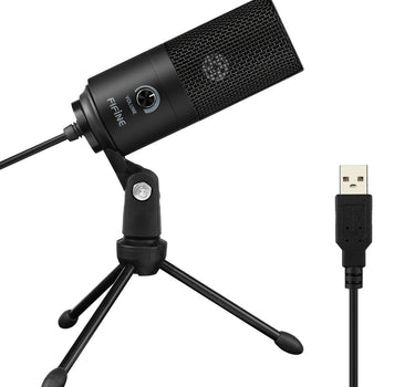 Fifine Metal USB Condenser Recording Microphone For Laptop  Windows Cardioid Studio Recording Vocals  Voice Over,Video-K669