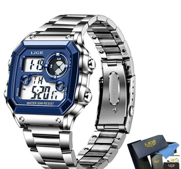 LIGE Brand Men Digital Watch Shock Military Sport Watches Fashion Waterproof Electronic Wristwatch Mens Reloj Inteligente Hombre