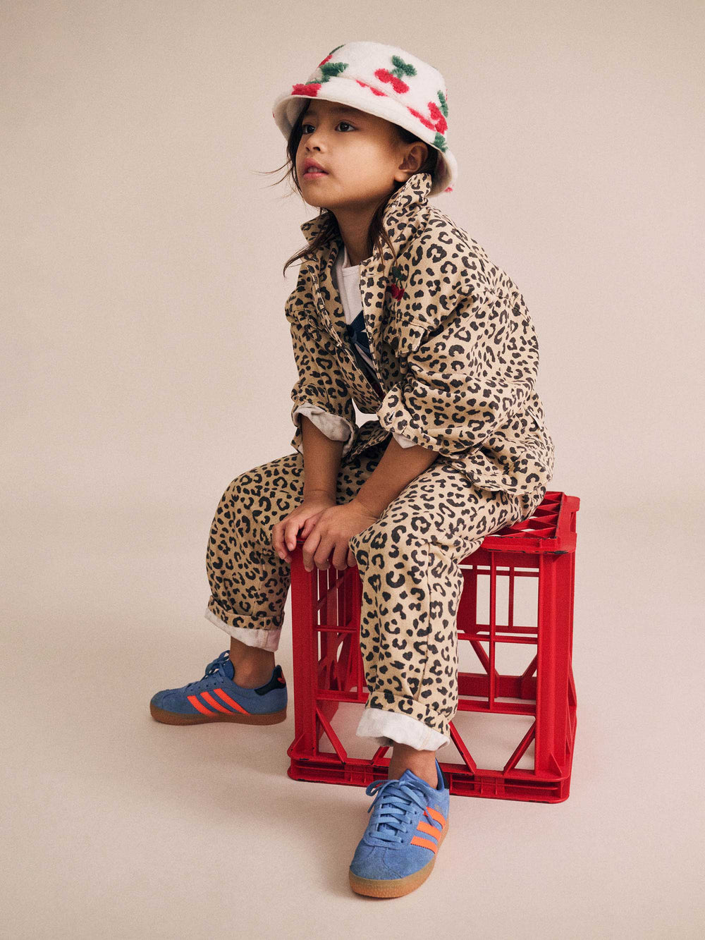 Leopard Print Denim Jeans | Animal | Huxbaby