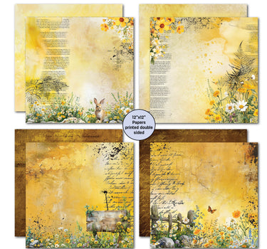 3Quarter Designs Hey Buttercup 12x12 Design Paper & Diecuts Set