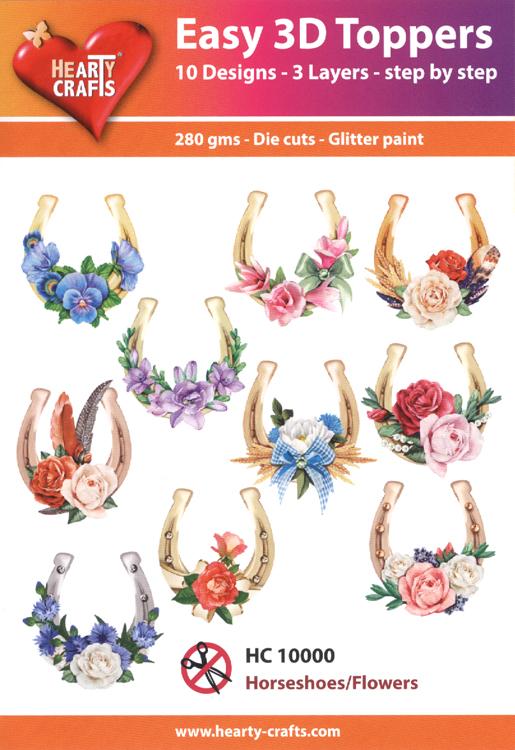 3D Facile - Fers à Cheval et Fleurs