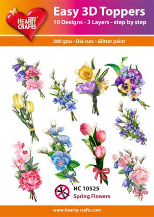 Hearty Crafts Décorations 3D Faciles Fleurs Printanières