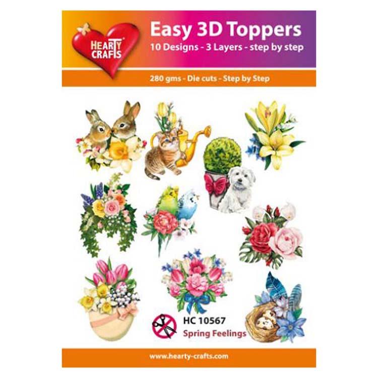 Décorations 3D Faciles Sentiments Printaniers Hearty Crafts