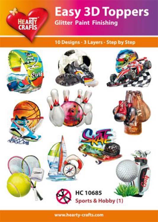 Embellissements 3D Faciles Cœurs Artisanaux - Sports et Loisirs 1
