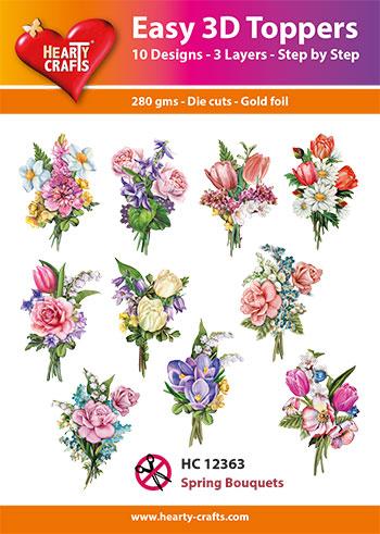 Easy 3D Toppers - Spring Bouquets — Ecstasy Crafts