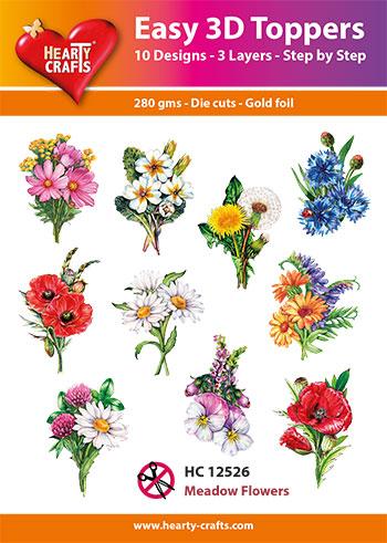 Décorations 3D faciles - Fleurs des prés