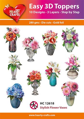 Décorations 3D faciles - Vases à fleurs élégants