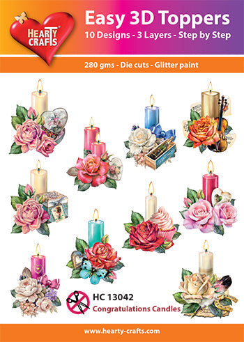 3D facile - Bougies de félicitations Toppers
