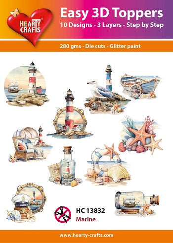 Hearty Crafts Easy 3D Toppers - Marine — Ecstasy Crafts
