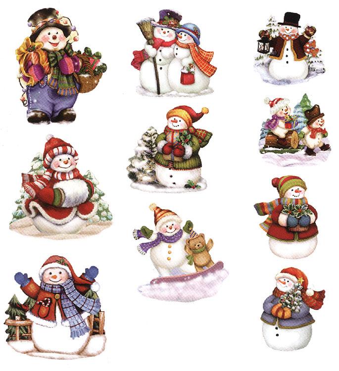 Décorations prédécoupées Easy3D - Bonshommes de neige