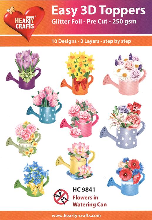 Easy 3D - Flowers in Watering Cans — Ecstasy Crafts