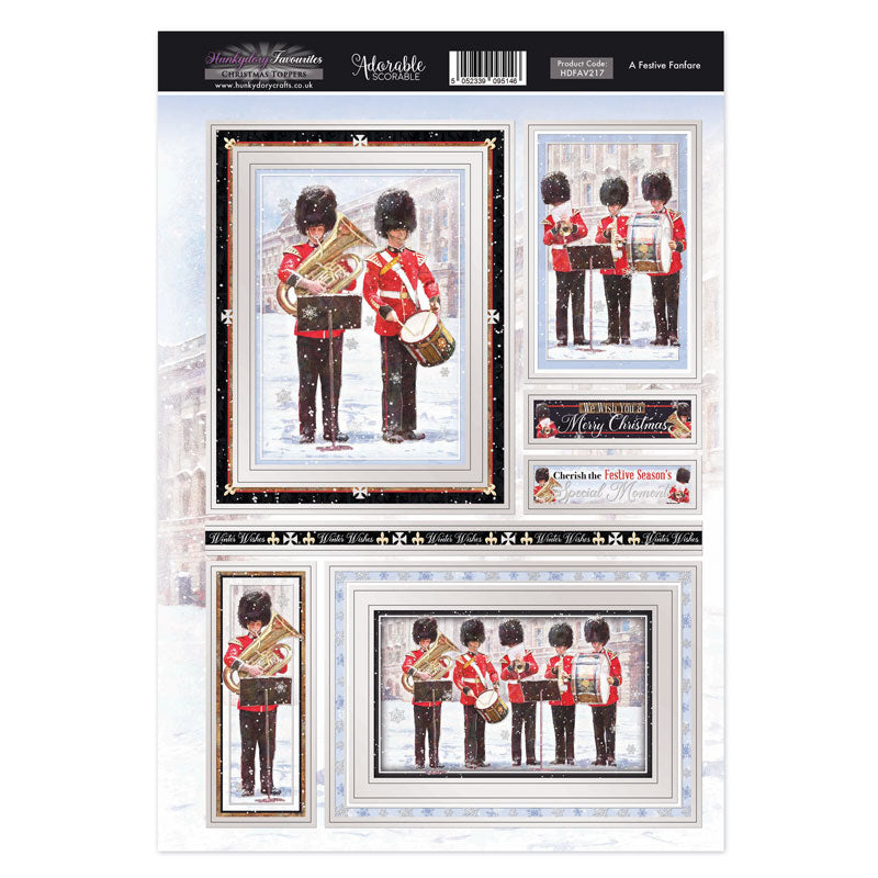 Hunkydory Topper Favourites - Fanfare festive