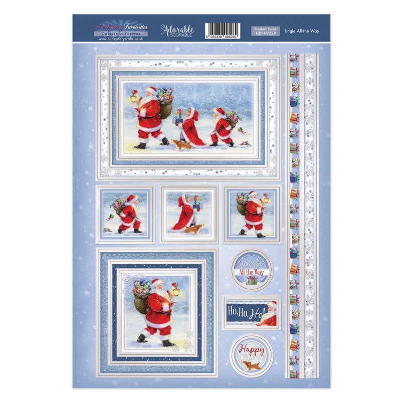 Hunkydory Topper Favourites - Jingle All the Way — Ecstasy Crafts