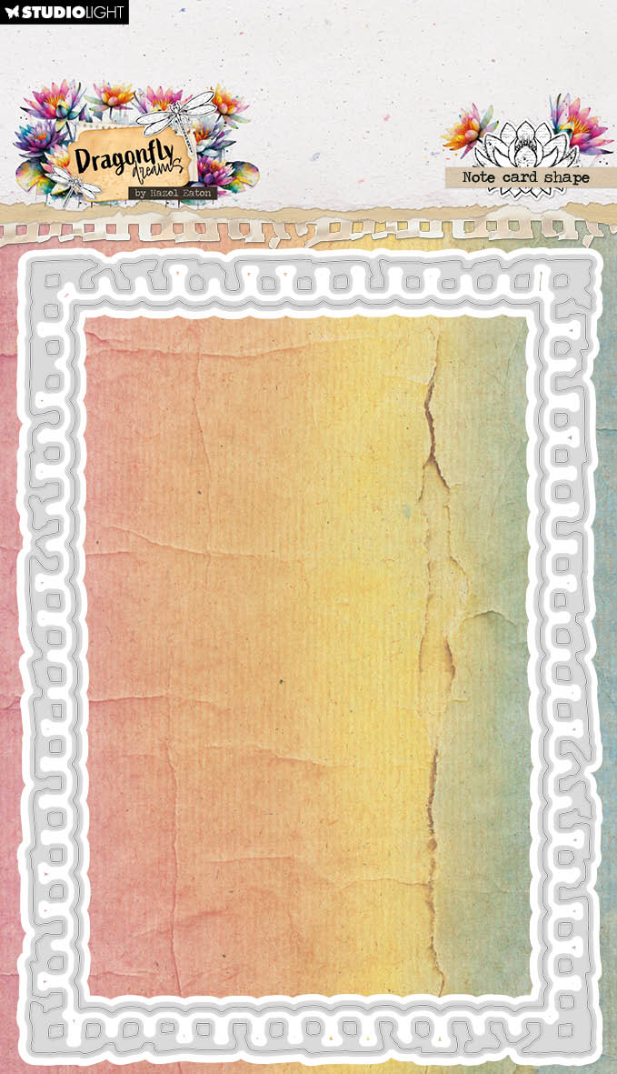 HE Matrice de coupe pour carte de vœux Forme Libellule Rêves 105x148x1mm 2 Pièces