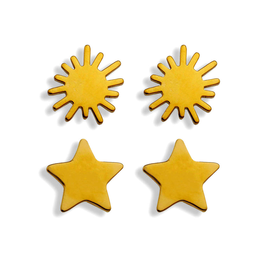 Ensemble de 2 Paires de Boucles d'Oreilles HEAVENLY