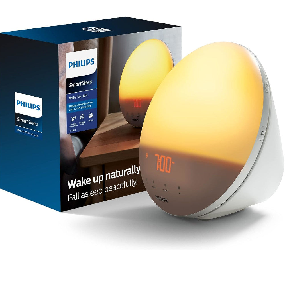 PHILIPS HF3520/60 Wake-Up Light Coloured Sunrise Simulation — Home Essentials Outlet