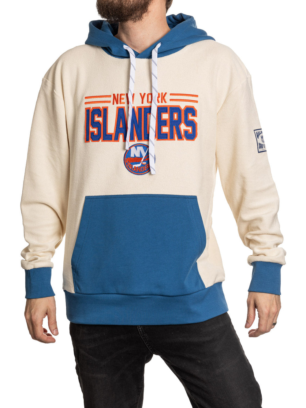 New York Islanders LNH Unisexe Molleton Inversé Rétro Haut de Gamme à Capuche