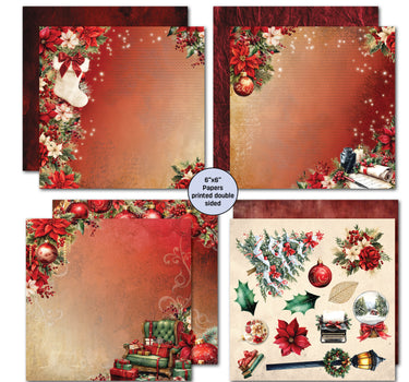 3Quarter Designs Holly Jolly 6x6 Paper Pack
