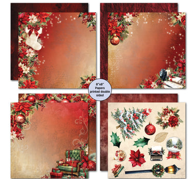 3Quarter Designs Holly Jolly 8x8 Paper Pack