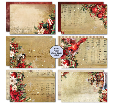 3Quarter Designs Holly Jolly 6x4 Card Pack