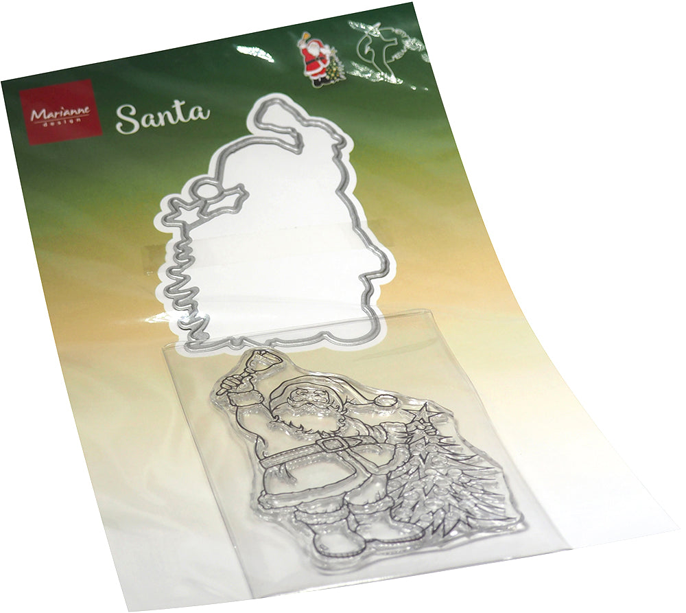 Marianne Design Stamp & Die Set - Hetty's Santa — Ecstasy Crafts