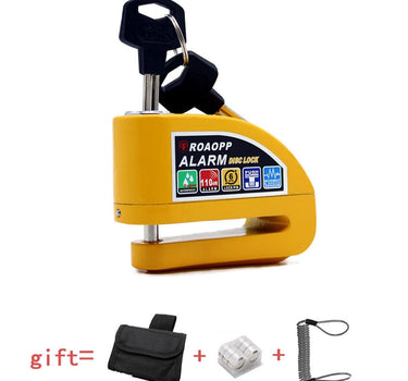 ROAOPP Motorcycle Alarm Lock Motorbike Anti-theft Alarm Wheel Disc Brake Security Safety Siren Lock for Suzuki Kawasaki BMW