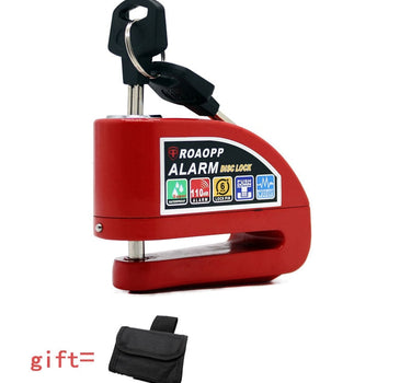 ROAOPP Motorcycle Alarm Lock Motorbike Anti-theft Alarm Wheel Disc Brake Security Safety Siren Lock for Suzuki Kawasaki BMW