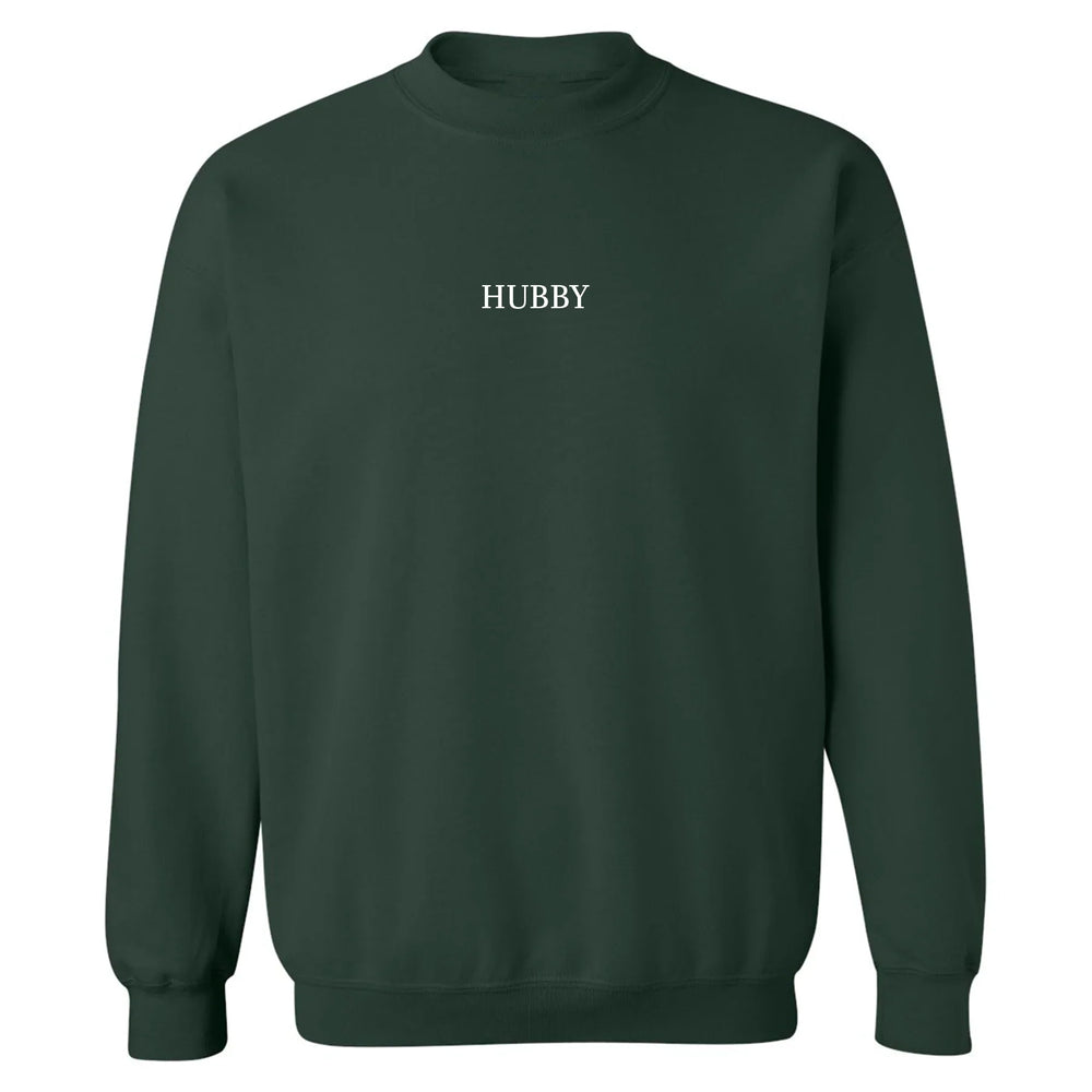Embroidered "HUBBY" Crewneck