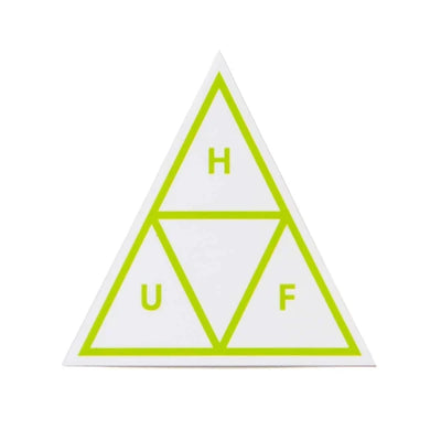 HUF 'Triple Triangle' Sticker - Green Lime