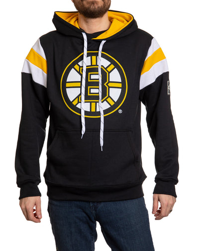 Sweat à capuche rétro style universitaire Boston Bruins