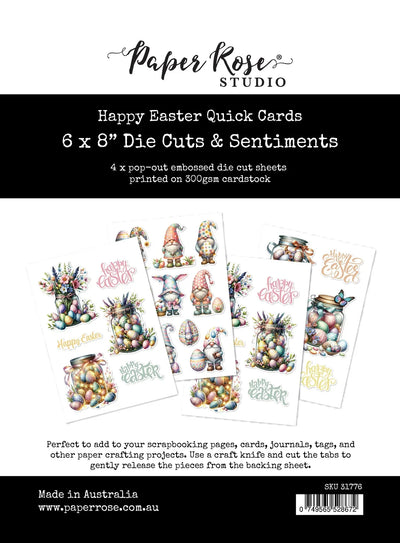 Happy Easter Quick Cards Die Cuts & Sentiments 31776