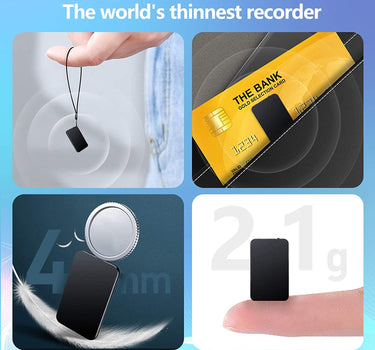 V15 300mAh USB Flash 64G Digital Voice Activated Recorders Super Thin Mini Body 50H Continuous Dictaphone Audio Recording Device