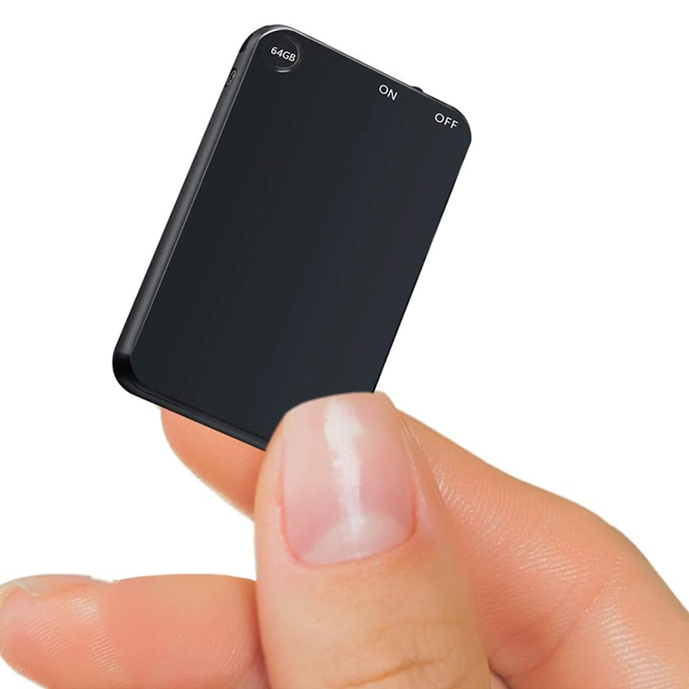 V15 300mAh USB Flash 64G Digital Voice Activated Recorders Super Thin Mini Body 50H Continuous Dictaphone Audio Recording Device — 777tech