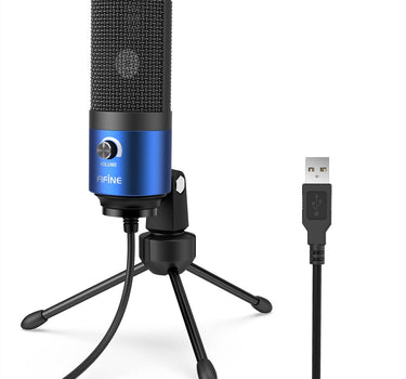 Fifine Metal USB Condenser Recording Microphone For Laptop  Windows Cardioid Studio Recording Vocals  Voice Over,Video-K669